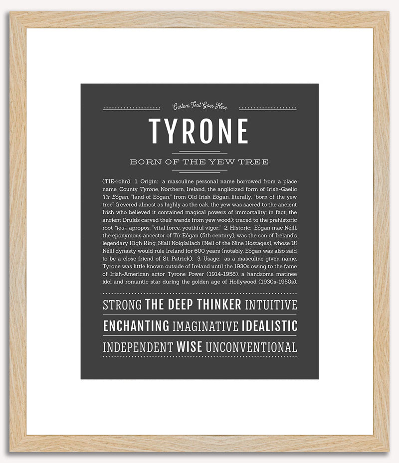 Tyrone | Name Art Print