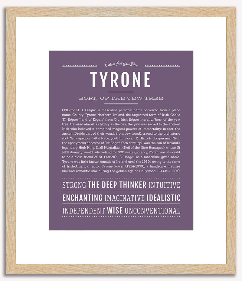 Tyrone | Name Art Print