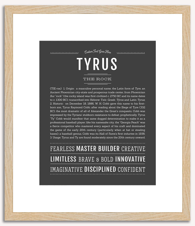 Tyrus | Name Art Print