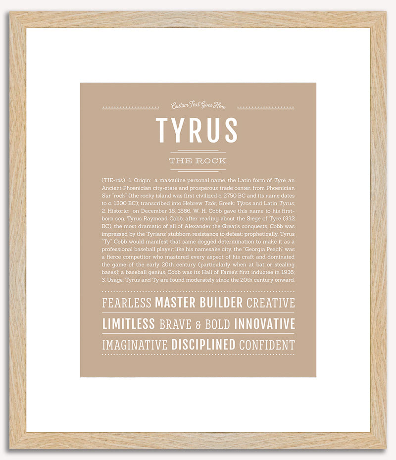 Tyrus | Name Art Print