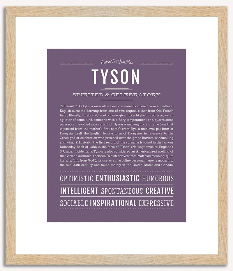 Tyson | Name Art Print