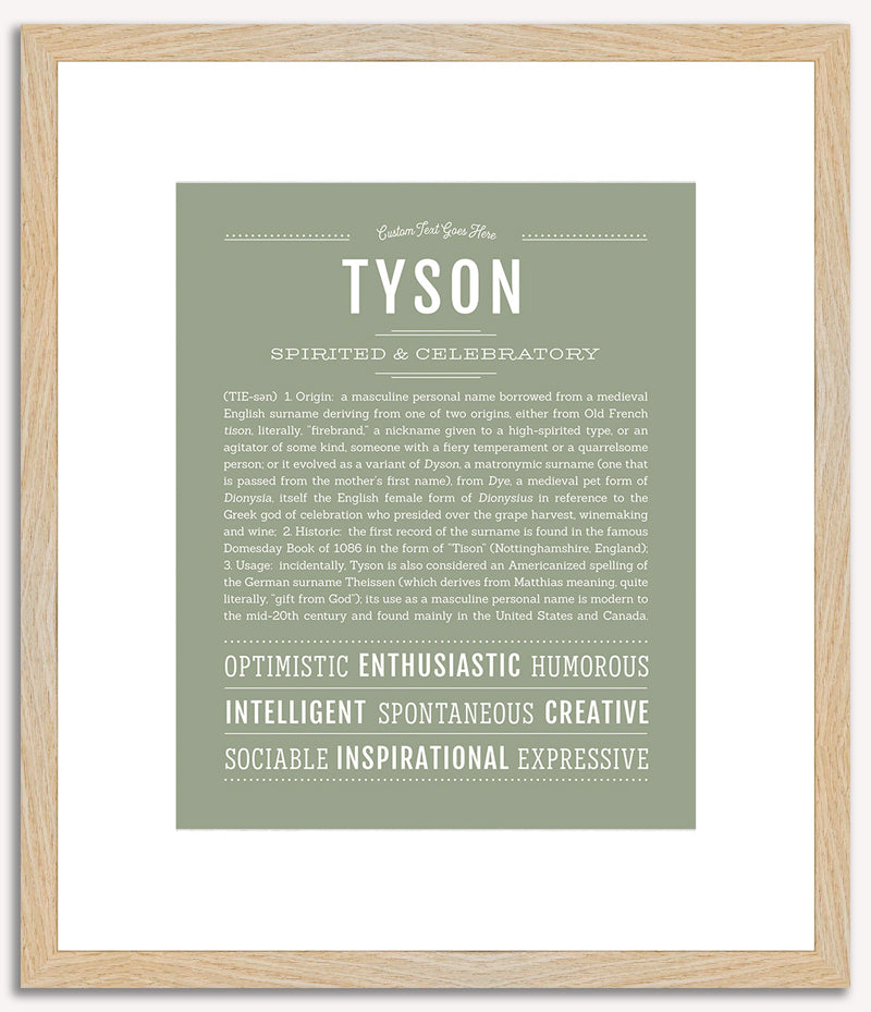 Tyson | Name Art Print