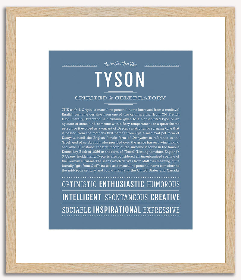 Tyson | Name Art Print