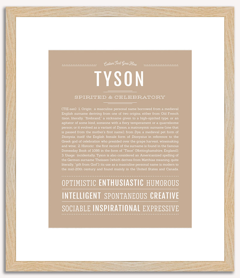 Tyson | Name Art Print