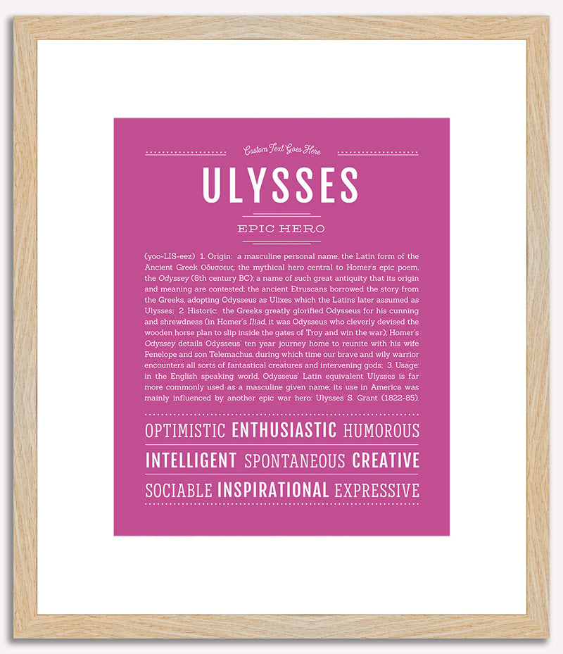 Ulysses | Name Art Print