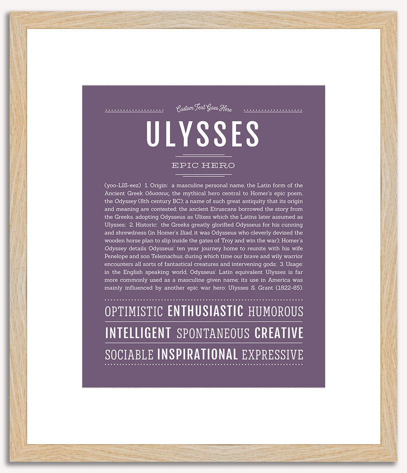 Ulysses | Name Art Print