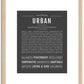 Urban | Name Art Print