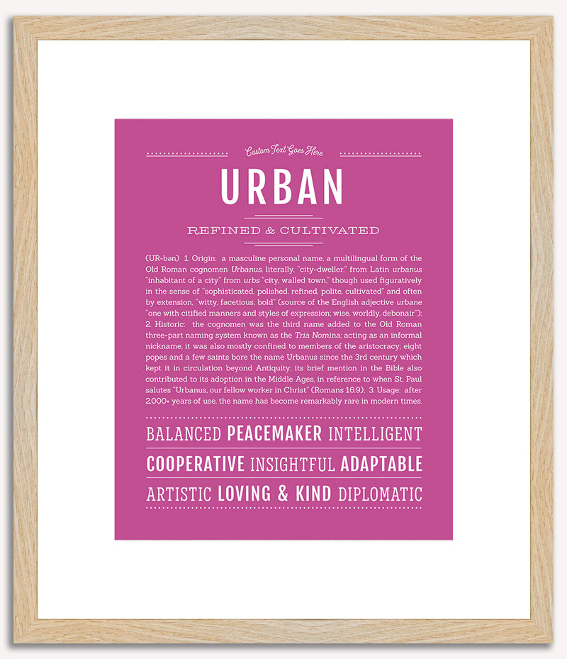 Urban | Name Art Print