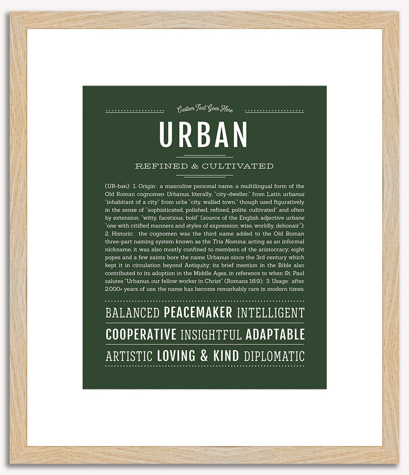 Urban | Name Art Print