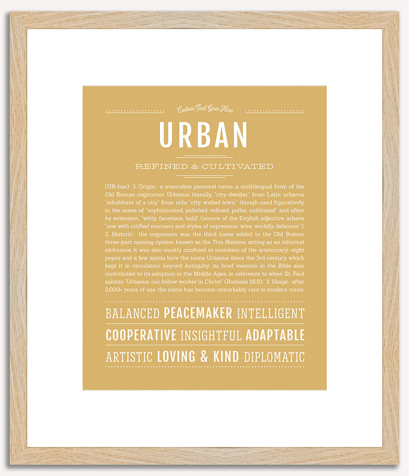 Urban | Name Art Print