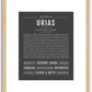 Urias | Name Art Print