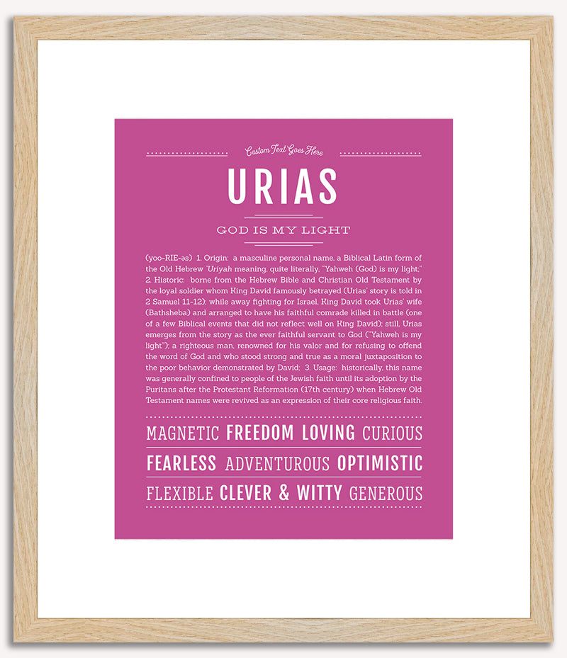 Urias | Name Art Print