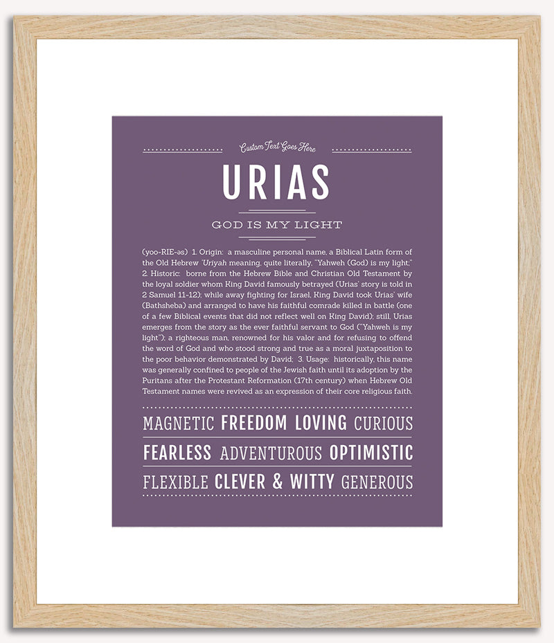 Urias | Name Art Print