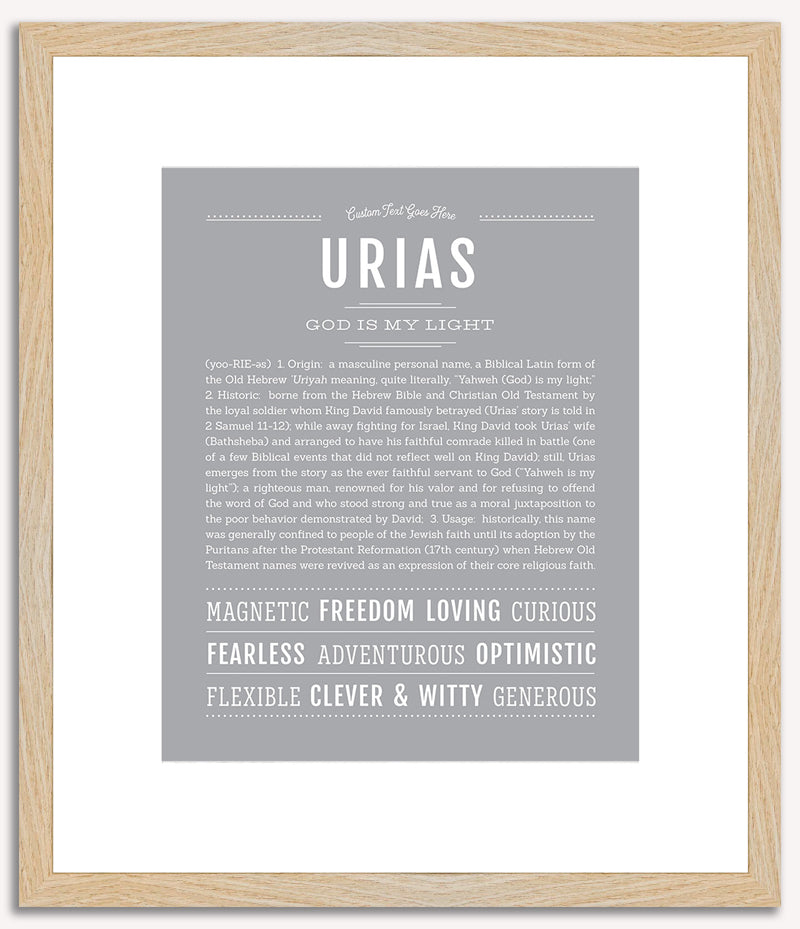 Urias | Name Art Print