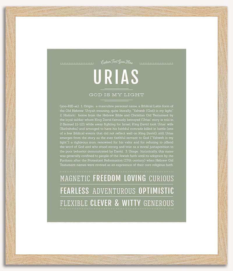 Urias | Name Art Print