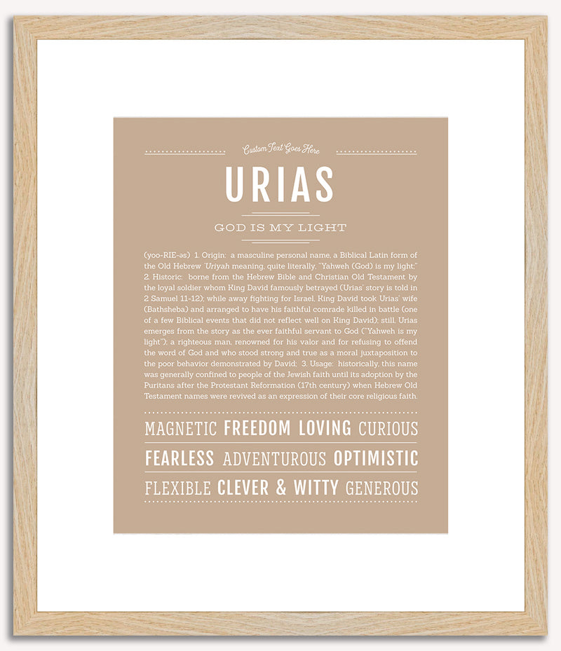 Urias | Name Art Print