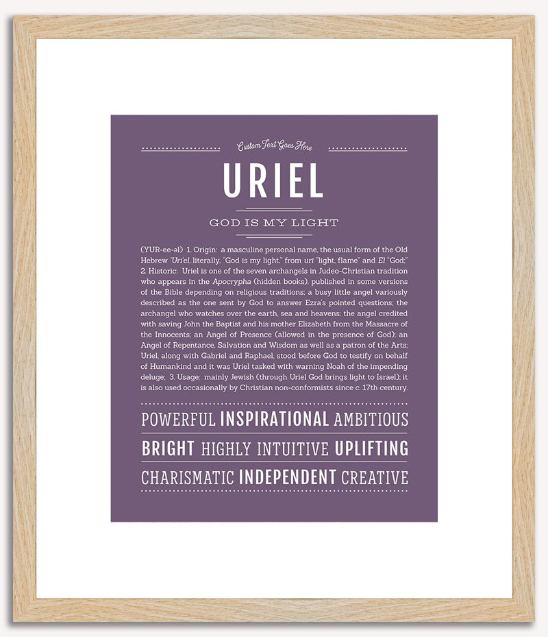 Uriel | Name Art Print