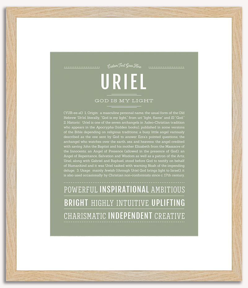 Uriel | Name Art Print