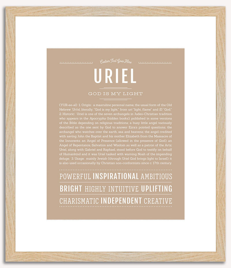 Uriel | Name Art Print