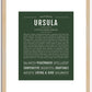 Ursula | Name Art Print