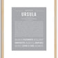 Ursula | Name Art Print