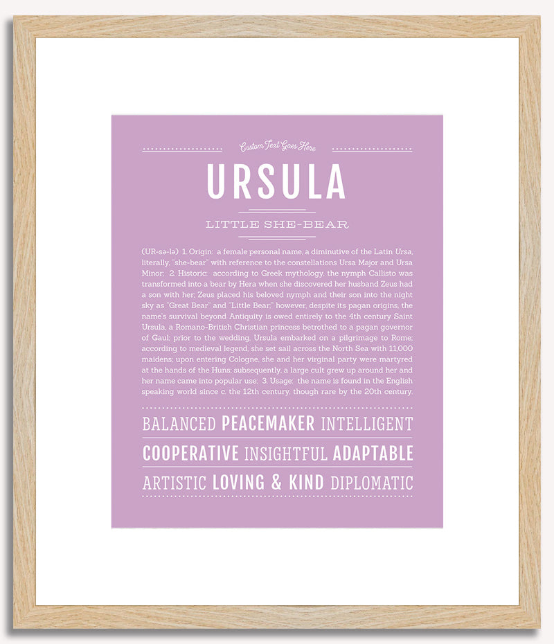 Ursula | Name Art Print