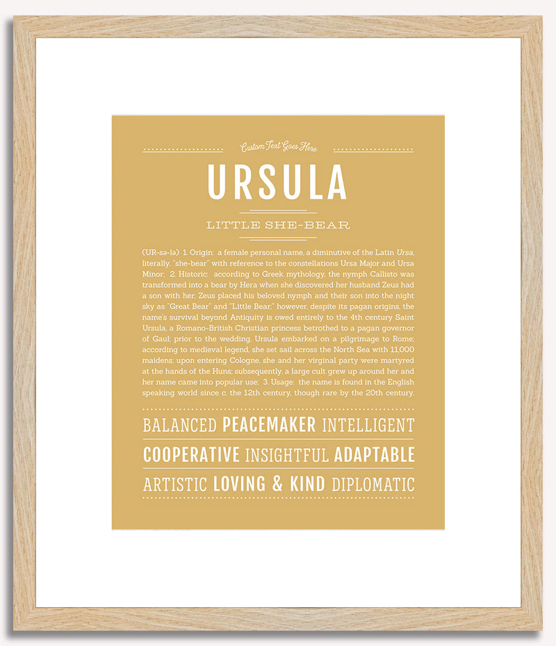 Ursula | Name Art Print