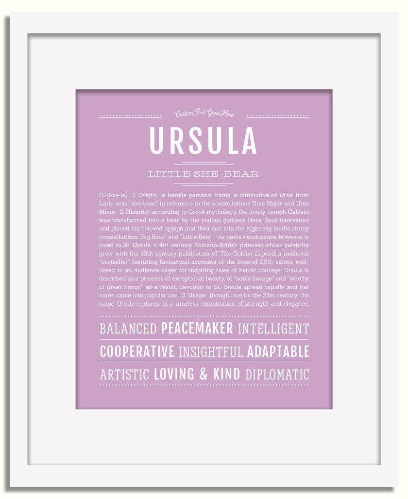 Frame Options | Lilac | White Frame, Matted