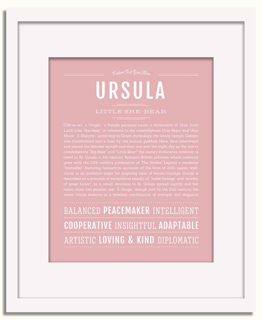 Frame Options | Dusty Rose | White Frame, Matted