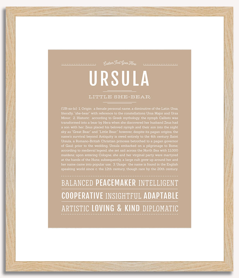 Ursula | Name Art Print