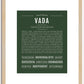 Vada | Name Art Print