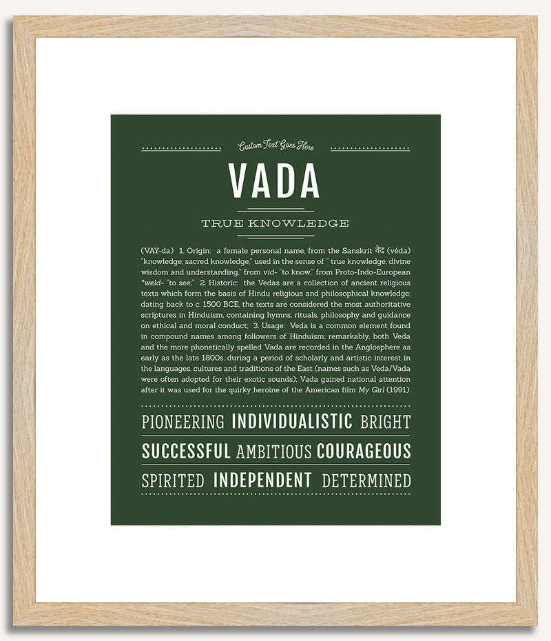 Vada | Name Art Print