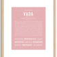 Vada | Name Art Print