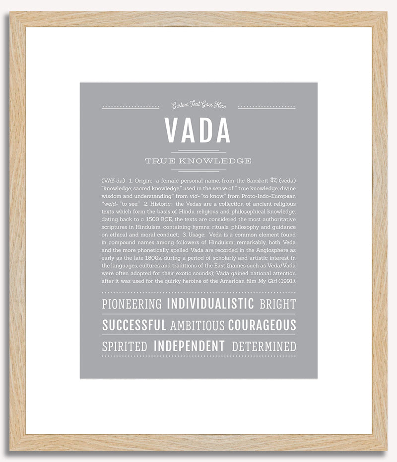 Vada | Name Art Print