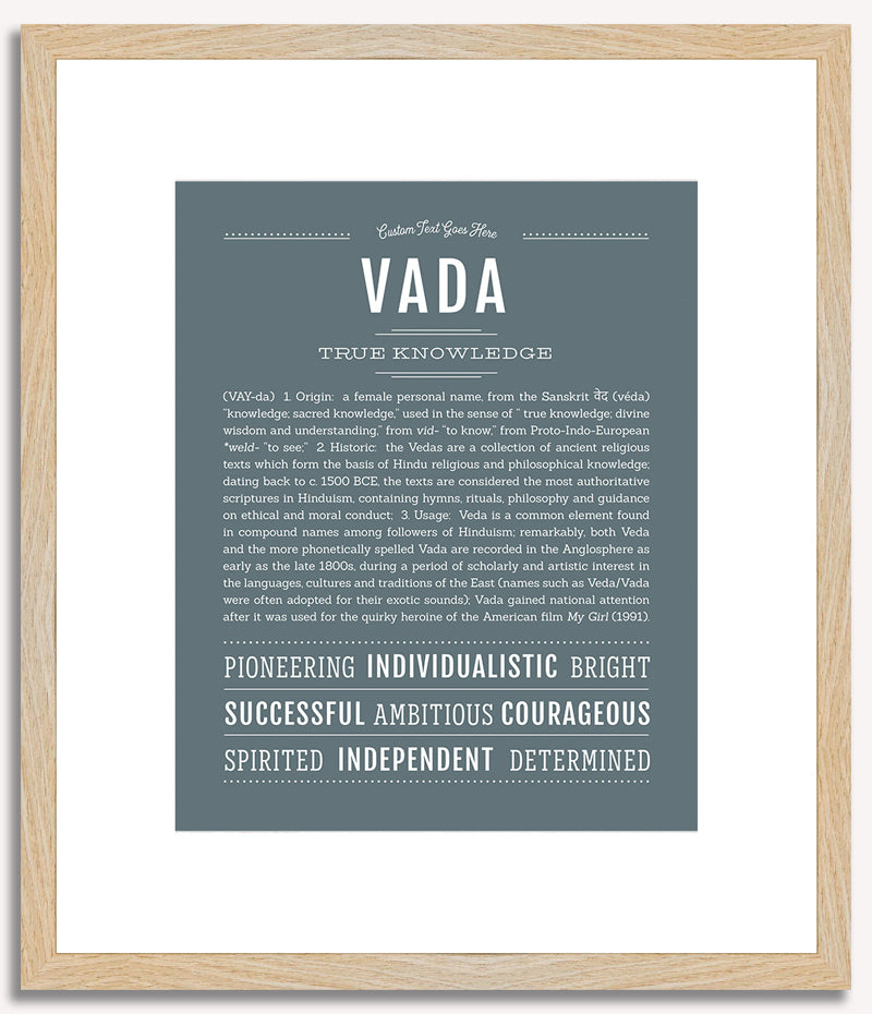 Vada | Name Art Print