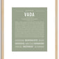 Vada | Name Art Print