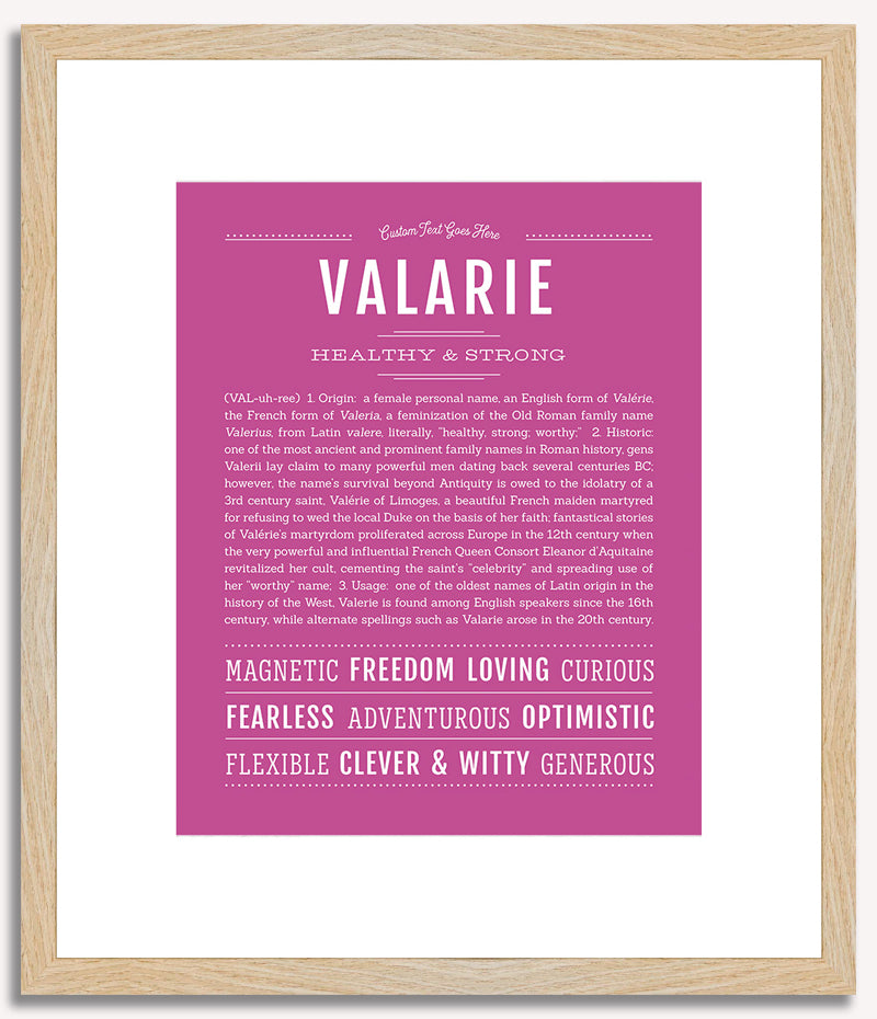 Valarie | Name Art Print