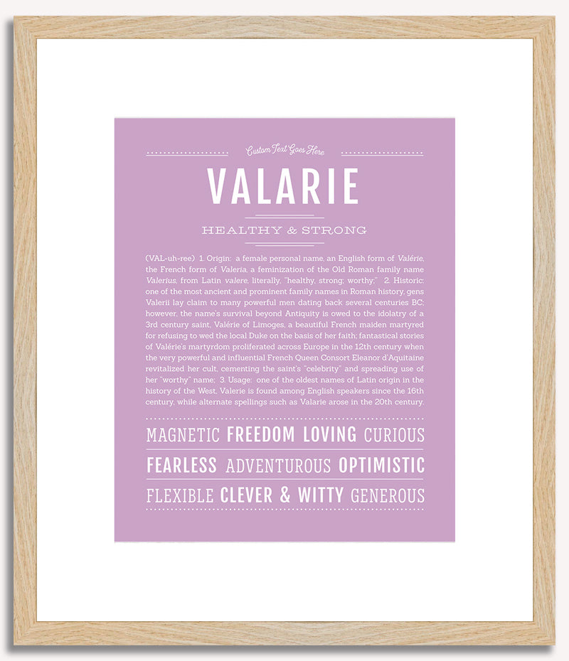 Valarie | Name Art Print