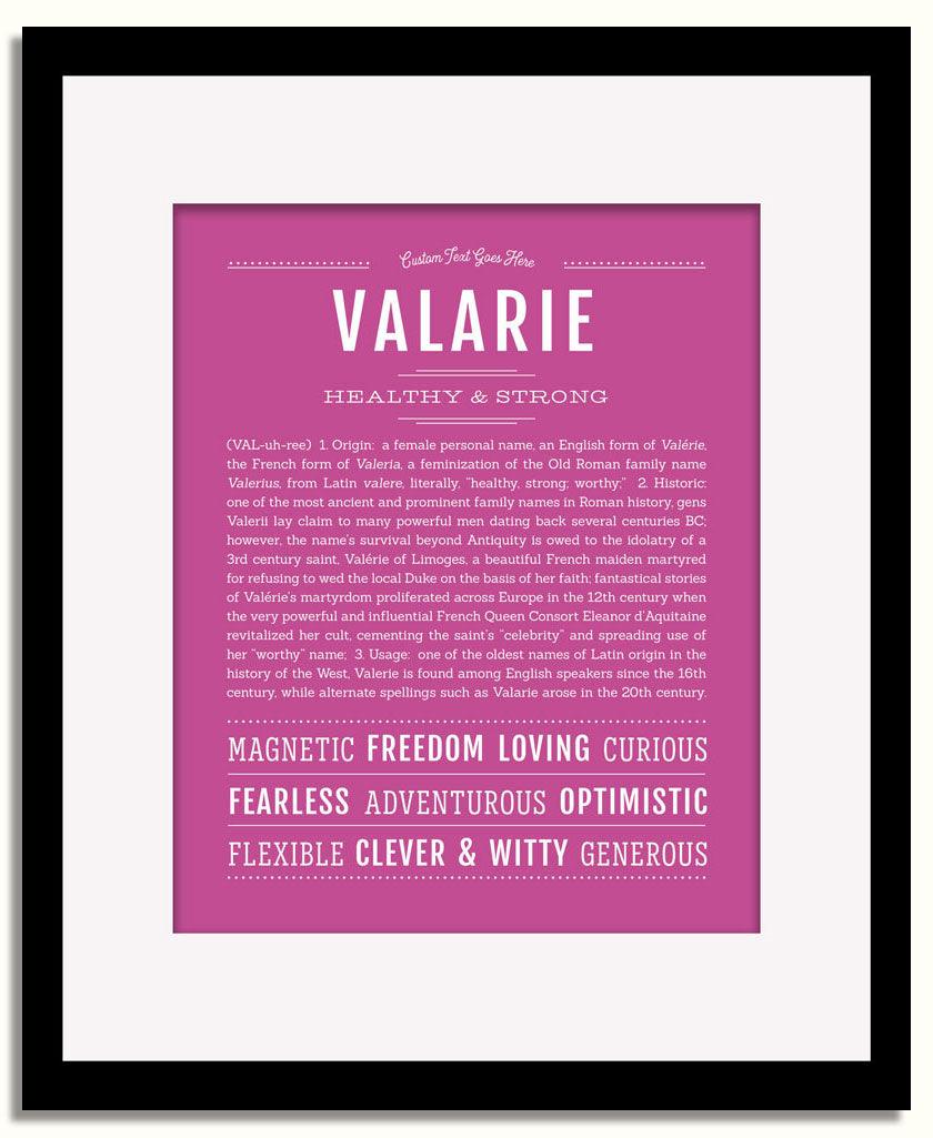 Frame Options | Dark Pink | Black Frame, Matted