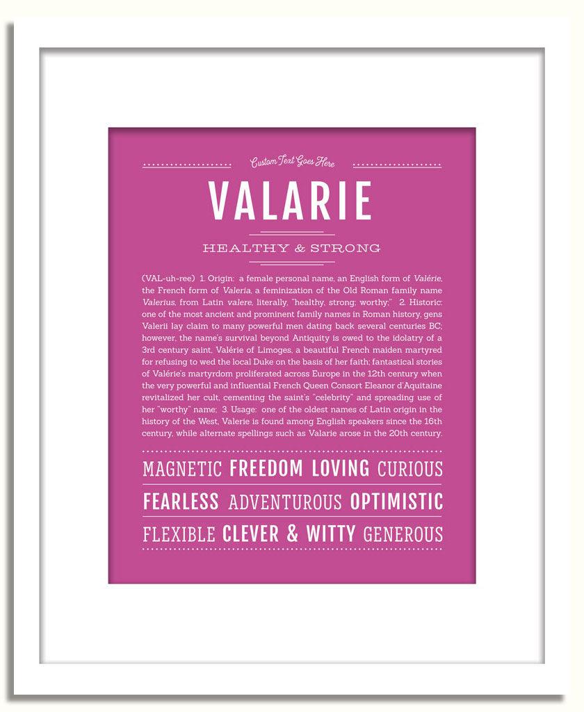 Frame Options | Dark Pink | White Frame, Matted