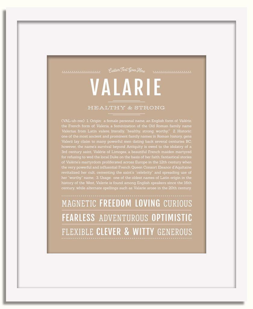 Frame Options | Tan | White Frame, Matted