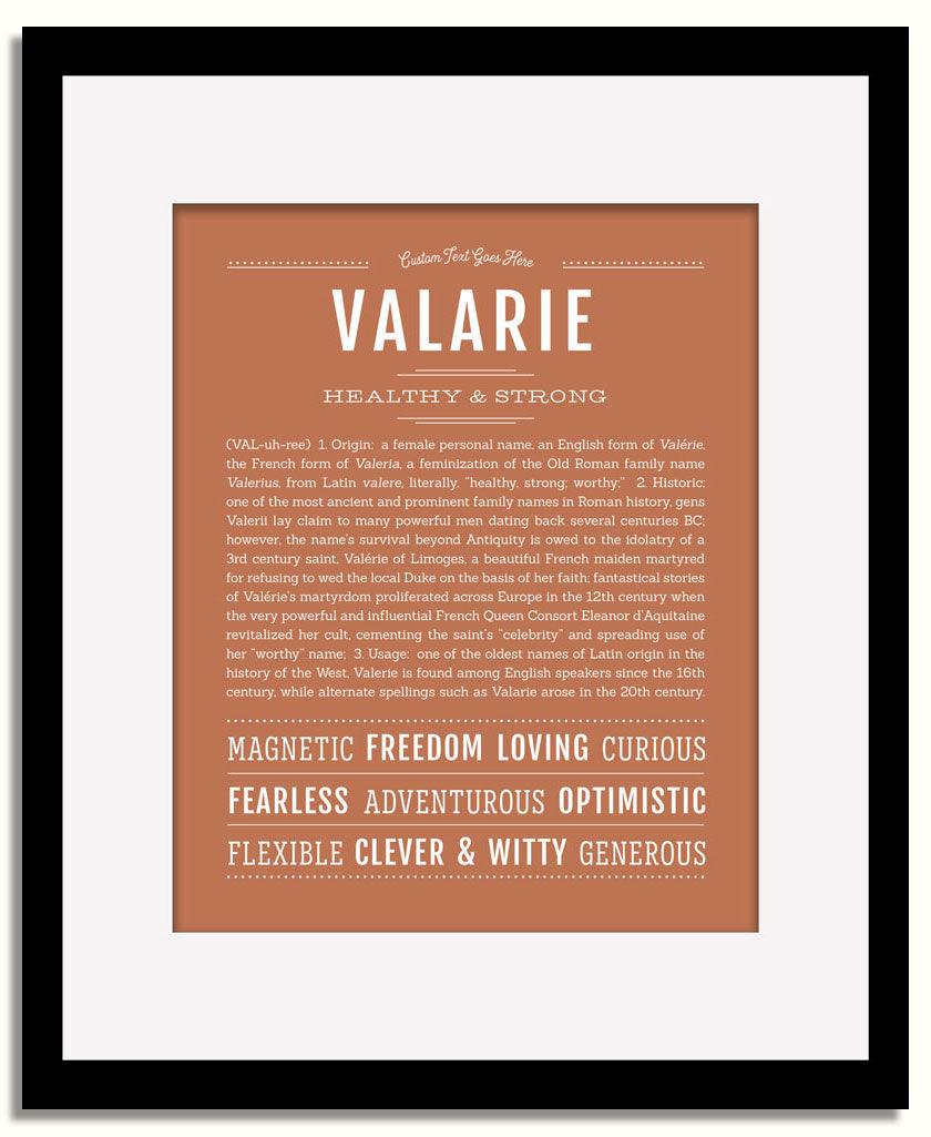 Frame Options | Terra Cotta | Black Frame, Matted