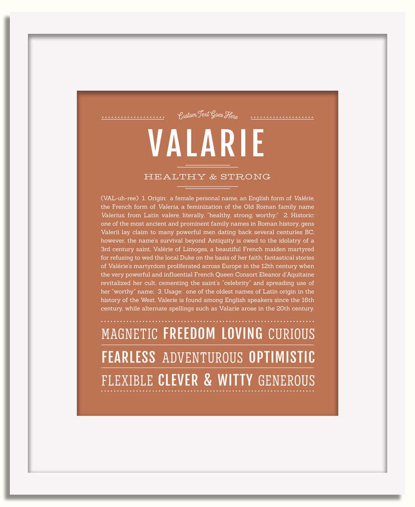 Frame Options | Terra Cotta | White Frame, Matted