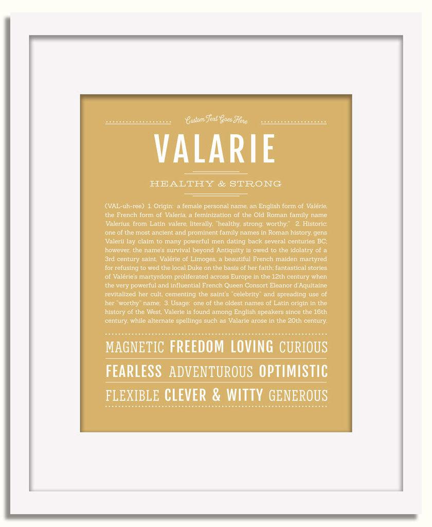 Frame Options | Matte Gold | White Frame, Matted