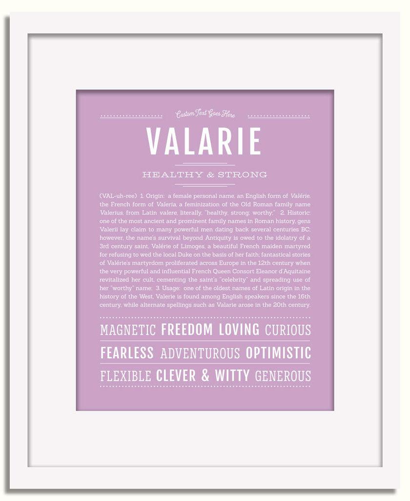 Frame Options | Lilac | White Frame, Matted