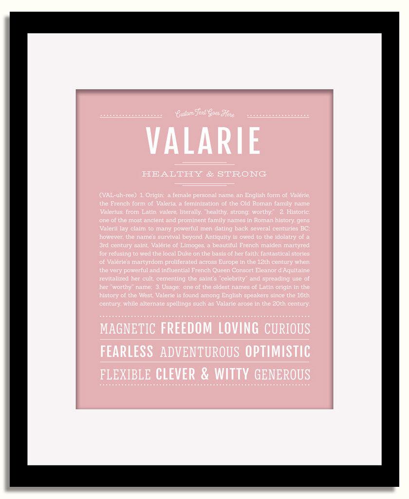 Frame Options | Dusty Rose | Black Frame, Matted