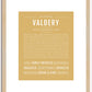 Valdery | Name Art Print