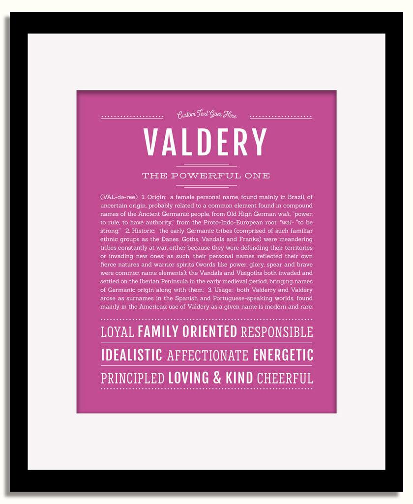 Frame Options | Dark Pink | Black Frame, Matted