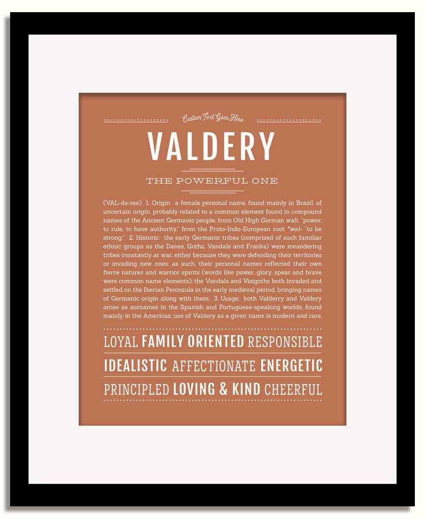 Frame Options | Terra Cotta | Black Frame, Matted