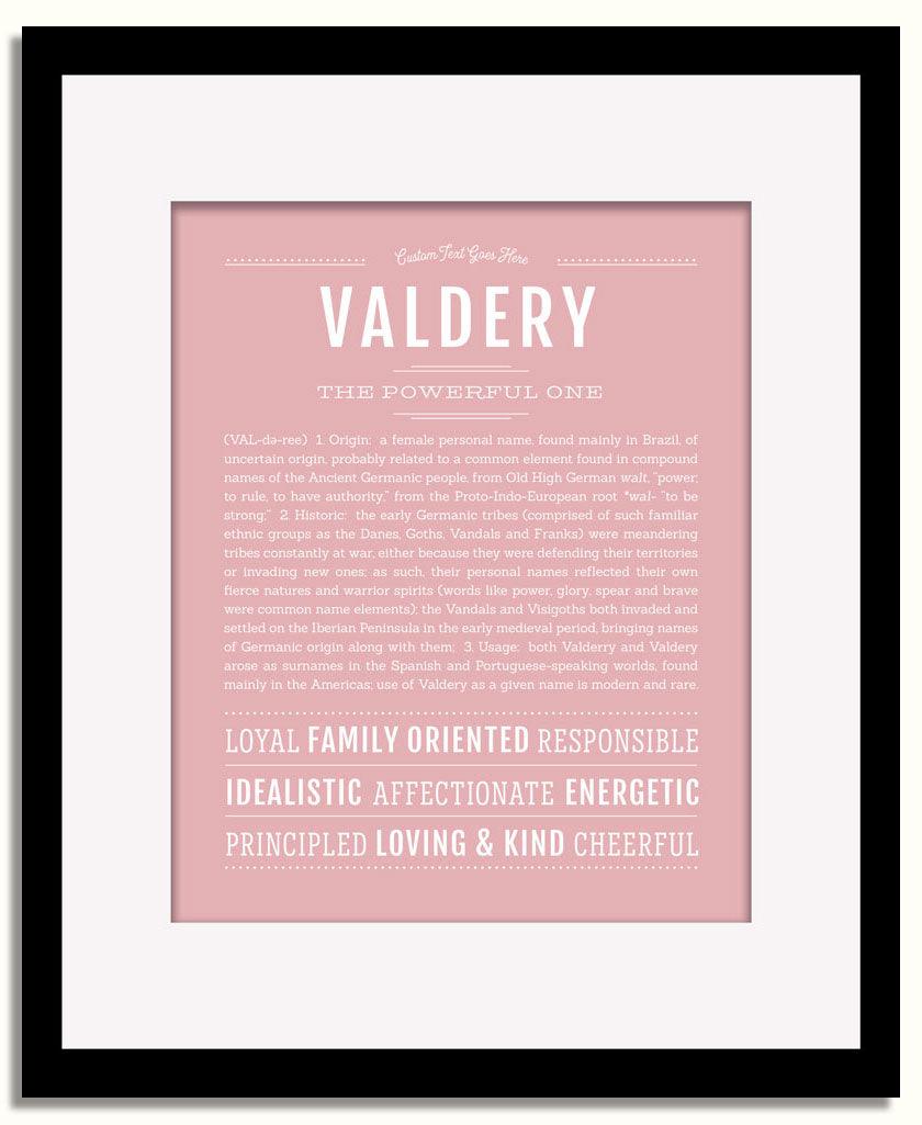 Frame Options | Dusty Rose | Black Frame, Matted